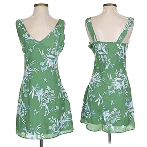 Rolla Coster Green Midi Sundress with V-Neck - Picture 1 of 5